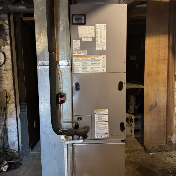 After - Oil Furnace -> Electric Air Handler Install, Oxford OH