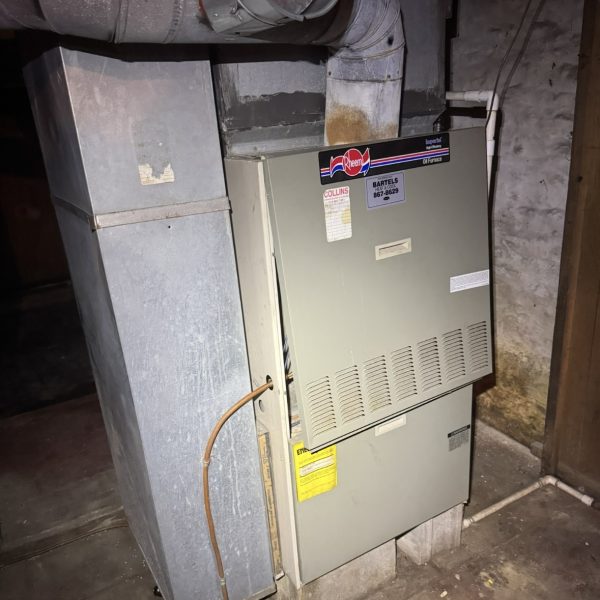 Before - Oil Furnace -> Electric Air Handler Install, Oxford OH